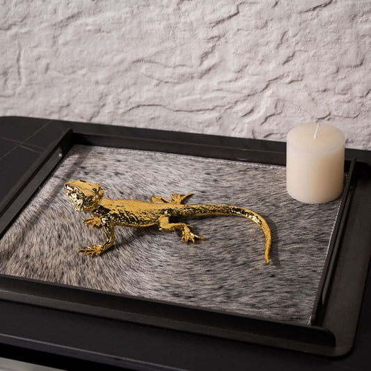 Golden Lizard Animal Ornament