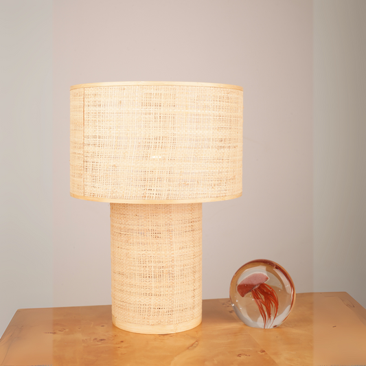 Brown Jute Table Lamp