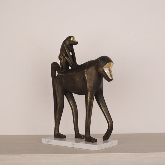 Monkey Family Modern Art Decorative Sculpture