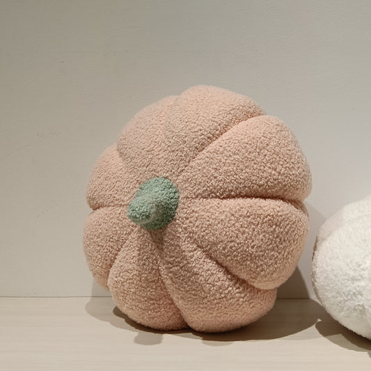 Teddy Fur Pumpkin Cushion