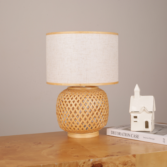 Bamboo Webbing Table Lamp