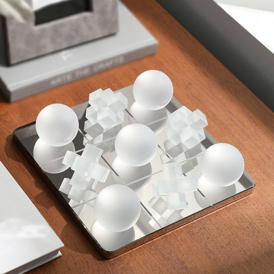 Square Crystal Board Game Decorative Ornament