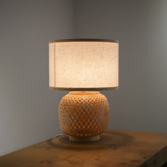 Bamboo Webbing Table Lamp