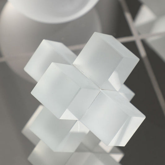 Square Crystal Board Game Decorative Ornament