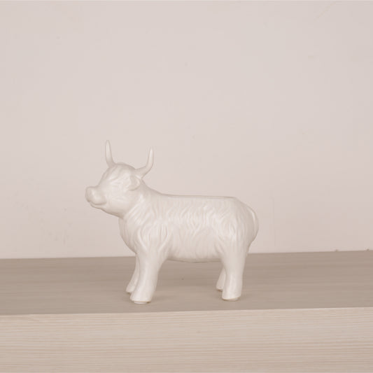 Little White Bull Candy Bowl Decorative Sculpture