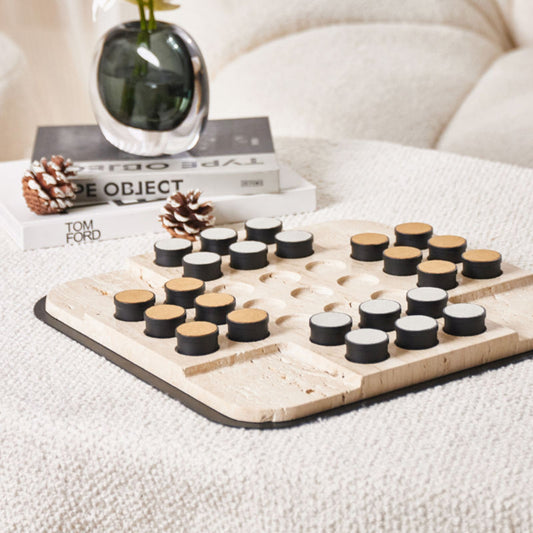 Brown Marble Games Ornament