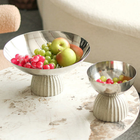 Beige Resin Base Candy Bowl