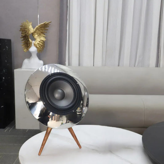 Stainless Steel Solid Wood Crafts Audio Ornament
