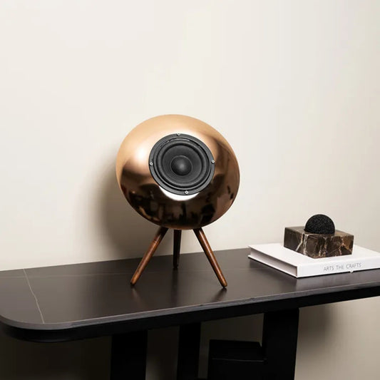 Stainless Steel Solid Wood Crafts Audio Ornament