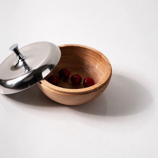 Wooden Candy Jar with Lid