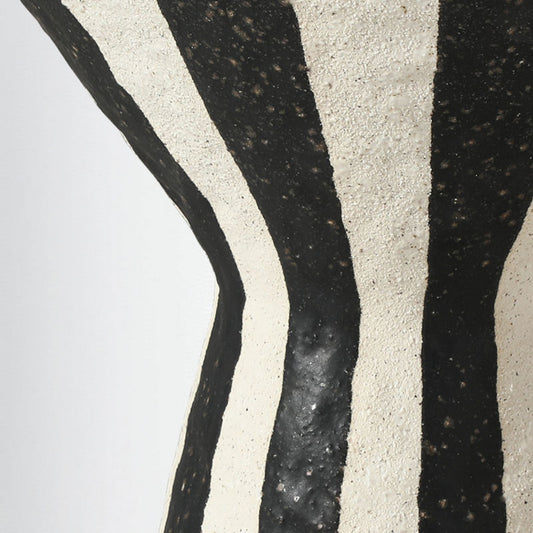 Black Line Cone Shape Flower Vase