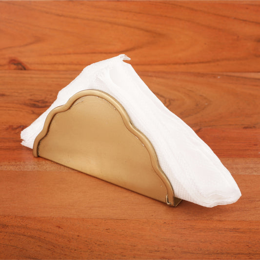 Brass Finish Bubble Curve Tissue Holder
