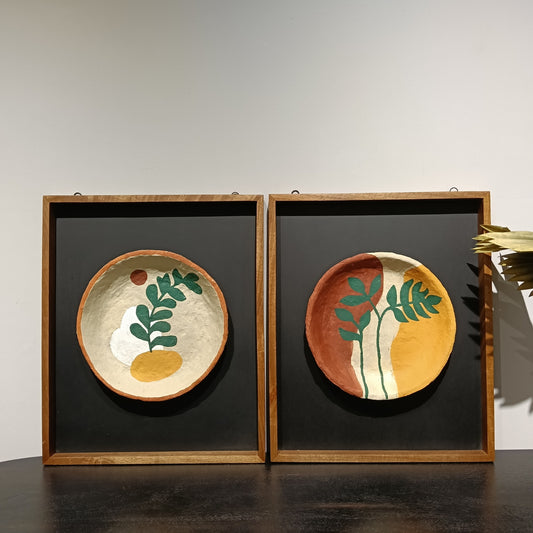 Painted Paper Mache Wall Art