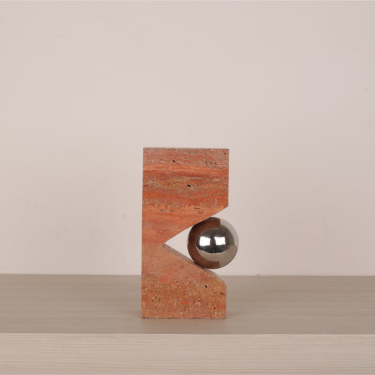 Spherical Red Stone Ornament