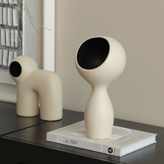Head-Up Figure Decoration Vase