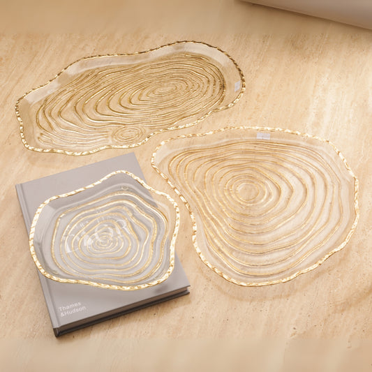 Annual Ring Flat Decorative Plate