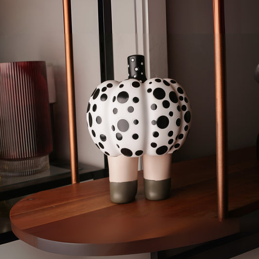 Pumpkin Dotted Doll Figurine Décor Accent