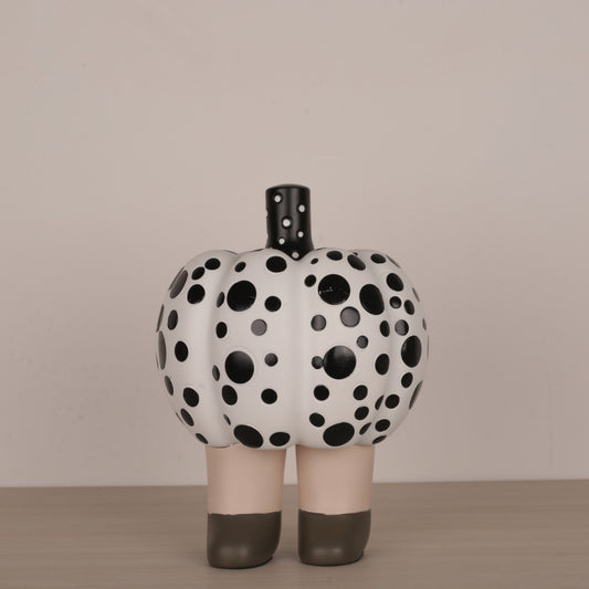 Pumpkin Dotted Doll Figurine Décor Accent
