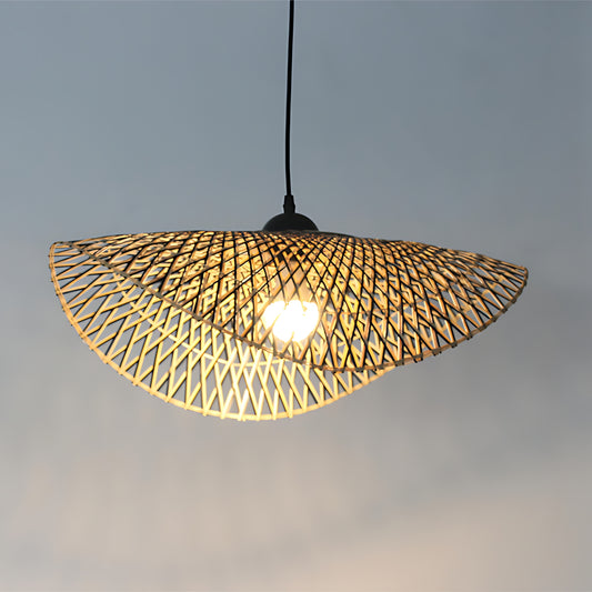 Handmade Bamboo Weaving Wicker Pendant Light