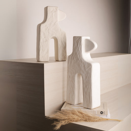 Single-Ear Square Foot Flower Vase