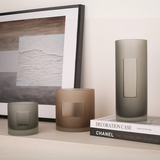 Geometry Hollow Tabletop Glass Vase