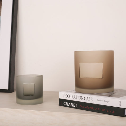 Geometry Hollow Tabletop Glass Vase
