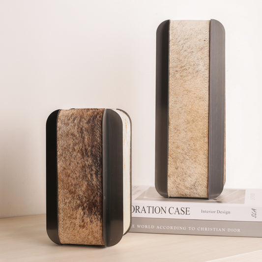 Multicolour Leather Tabletop Vase