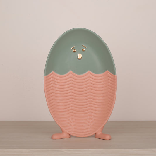 Animal Figurine Decorative Tray with Legs