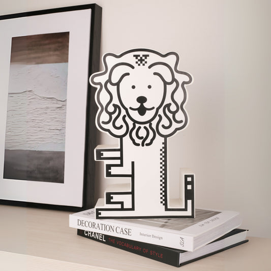 Lion Animal Figurine Tabletop Décor Accent