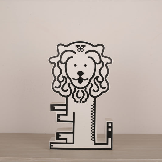 Lion Animal Figurine Tabletop Décor Accent