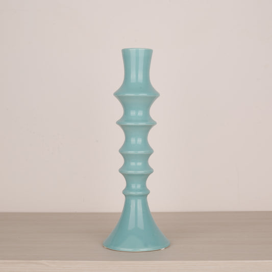 Blue Ceramic Candle Holder
