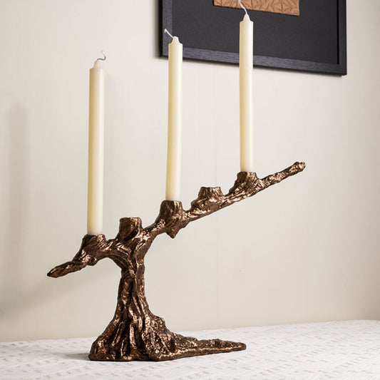 Golden Vintage Candle Holder