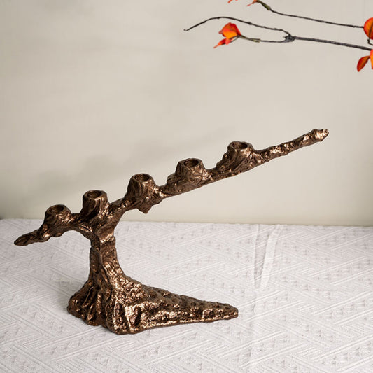 Golden Vintage Candle Holder