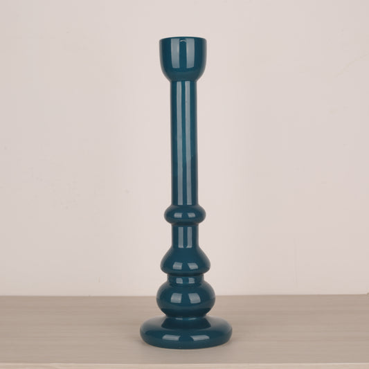 Blue Ceramic Decorative Candle Holder