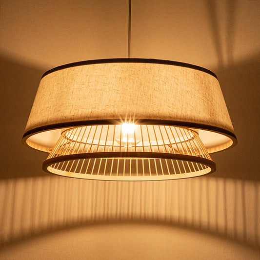 Hand Woven Bamboo Pendent Ceiling Light Shade