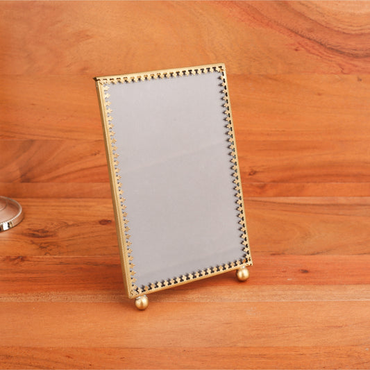 Brass Carved Frame Table Photo Frame