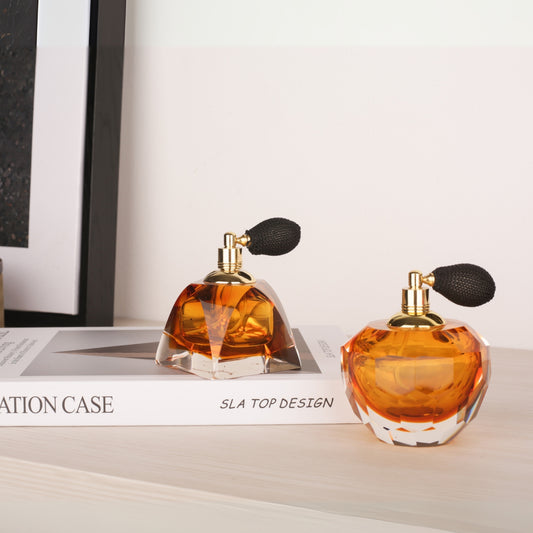Hand Blown Glass Perfume Bottle with Unique Designs