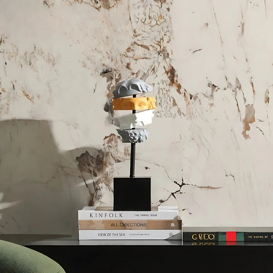 Cutting Colorful Thinking Man Decorative Showpiece