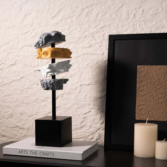 Cutting Colorful Thinking Man Decorative Showpiece