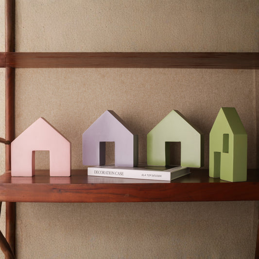 Multicolor Chalky Homes Tabletop Décor Accent