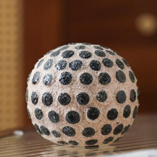 Black Polka Dot Sand Ball Showpiece