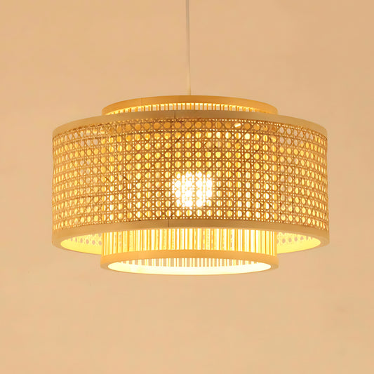 Bamboo Pendant Woven Lamp Light