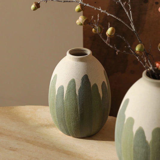 Green Forest Design Decorative Sand Vase