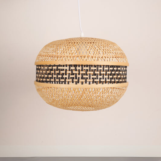 Bamboo Woven Rustic Pendant Light