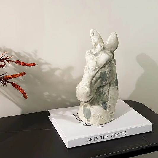 Horse Head Animal Figurine