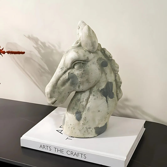 Horse Head Animal Figurine