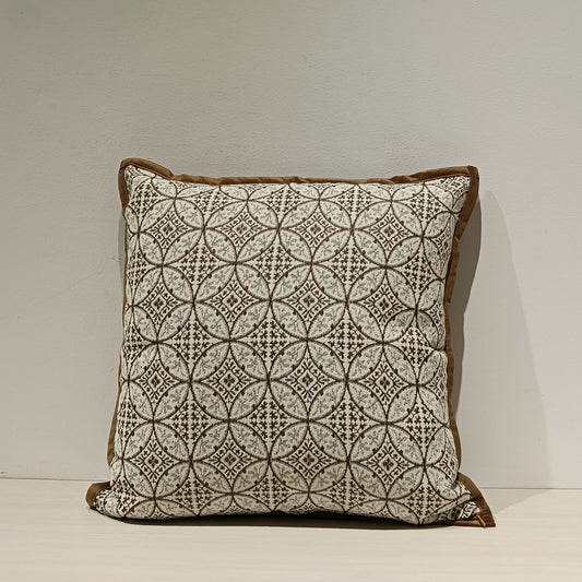 Abstract Print Cushion Cover, Backside In Plain