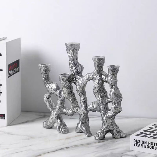 Silver Multiend Candle Holder