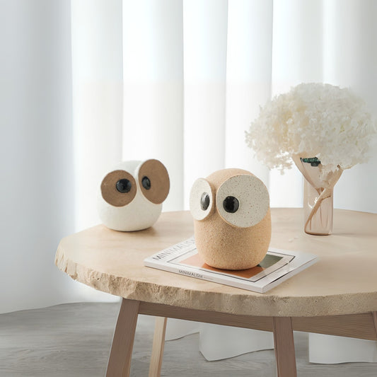Big Eyed Owl Figurine Ornament