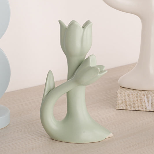 Flower Shape Color Candle Holder